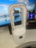 olayks立時無葉風(fēng)扇家用桌面小型臺式臥室輕音搖頭電風(fēng)扇香薰加濕 陶白 曬單實拍圖