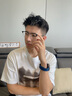 施洛華眼鏡框男商務半框眉毛框眼鏡架男女配近視鏡施洛華官旗眼鏡SL808 SL808 黑銀色 C36 鏡框+1.67防藍光鏡片 曬單實拍圖