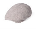 Mr DUCK輕奢亞麻桑蠶絲高檔鴨舌帽男 春秋帽子復古英倫前進(jìn)帽舒適透氣 淺褐灰（高端亞麻+桑蠶絲）-MW56111 M (57cm):適合54-56cm頭圍 曬單實(shí)拍圖