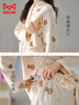 貓人【純棉帶胸墊側開口】月子服產(chǎn)后孕婦睡衣免脫哺乳家居服褲腰可調 曬單實拍圖