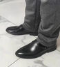 日泰牛皮鞋子男鞋2025新款真皮商務(wù)皮鞋男透氣軟底內(nèi)增高中年爸爸皮鞋 CY0759-1黑色【平跟單鞋款】 44 (270mm) 標(biāo)準(zhǔn)碼 曬單實(shí)拍圖