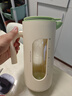 JEKO&JEKO涼水壺冷水壺高硼硅玻璃耐高溫大容量泡茶壺自動(dòng)開(kāi)合1.6L淺豆綠 曬單實(shí)拍圖