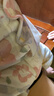 鯨魚(yú)阿唔 夏季嬰兒衣服純棉短袖連體衣女男寶寶哈衣爬爬服0-2歲嬰 紫色花朵 80cm 曬單實(shí)拍圖