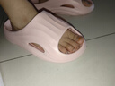 名創(chuàng)優(yōu)品（MINISO）家居拖鞋男女情侶家用舒適浴室防滑防臭涼拖鞋夏 櫻花粉36-37 曬單實拍圖