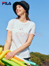 斐樂（FILA）官方女子短袖T恤夏季時(shí)尚運(yùn)動(dòng)兔子刺繡圓領(lǐng)女裝絲柔棉套頭衫 標(biāo)準(zhǔn)白-WT 160/80A/S 曬單實(shí)拍圖