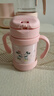 膳魔師（THERMOS）2024新款日本兒童吸管杯寶寶水杯子迪shi尼限量版保溫杯FJT帶把手 淡粉色米妮 250ml （2024新款） 曬單實(shí)拍圖