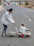 ANGI BABY兒童扭扭車(chē)1-3-6歲防側翻扭扭車(chē)可坐大人溜溜車(chē)搖搖車(chē)寶寶扭扭車(chē) 卡其色【藍牙+音樂(lè )+拖斗+推桿】 六一兒童節禮物扭扭車(chē)兒童車(chē) 曬單實(shí)拍圖