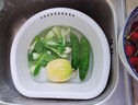 LUSTRO WARE【原裝進(jìn)口】臉盆洗菜盆洗銀離子水果盆塑料瀝水籃多功能洗菜籃子 瀝水盆（日本制）K-1647 曬單實(shí)拍圖