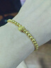 六福珠寶福滿(mǎn)傳家系列足金蓮花黃金手鏈金珠手串送禮 計價(jià) F63TBGB0054 12.62克(含工費984元) 曬單實(shí)拍圖