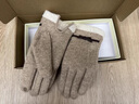 ROWILUX德國品質(zhì)保暖手套女士羊毛秋冬加絨加厚防寒冬天開(kāi)車(chē)觸控屏幕毛線(xiàn) 米駝色 均碼 曬單實(shí)拍圖