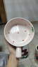 草莓陶瓷碗勺家用高顏值米飯碗少女心甜品碗釉下彩餐具套裝 【1個裝】淺粉草莓手柄碗 曬單實拍圖