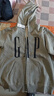 GAP男女裝2025秋季新款logo印花抓絨寬松運動(dòng)連帽衫衛衣786920 灰色 M (170/92A) 亞洲尺碼 曬單實(shí)拍圖