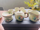 國潮輕奢汝窯茶具套裝家用功夫茶具茶杯茶壺蓋碗整套禮盒裝送禮 湘妃汝窯茶壺套裝-云窗禮盒 10頭 曬單實(shí)拍圖