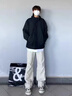 NASA GISS夾克男士寬松防風(fēng)保暖外套男裝戶外運(yùn)動(dòng)連帽工裝上衣 黑色 XL 曬單實(shí)拍圖