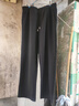 班尼路（Baleno）闊腿褲男秋季重磅百搭文藝復(fù)古休閑褲子男休閑顯高顯瘦針織直筒褲 曬單實(shí)拍圖