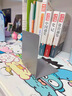 得力桌面書立金屬加厚書架L型書夾書靠學生簡約書桌收納整理神器初高中生課桌書擋板文件欄文件框 【4片裝】冷灰色大號（送磁性筆筒） 曬單實拍圖