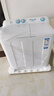 海爾（Haier）雙桶洗衣機(jī)半自動(dòng) 家用大件洗 12公斤大容量 一級(jí)能效省水電 以舊換新 雙缸 原廠品質(zhì)XPB120-81D2 曬單實(shí)拍圖