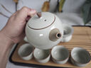 京東京造 茶具整套 功夫茶具陶瓷套裝茶壺茶杯茶盤【黑陶提梁壺】 12件套  曬單實拍圖