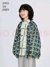 jnby by JNBY江南布衣童裝印花夾克外套植物圖案洋氣秋冬女童兒童1O7611240 088/灰綠系組合 160 cm 曬單實(shí)拍圖