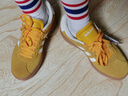 adidas「T頭鞋」VL COURT BOLD厚底增高休閑板鞋德訓鞋女阿迪達斯 學(xué)院金黃色/漢玉白   36.5 曬單實(shí)拍圖