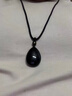 京鑒黑曜石水滴吊墜黑耀石黑色水晶吊墜掛件項鏈男士女士同款飾品 黑曜石水滴吊墜 曬單實(shí)拍圖