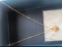 中國黃金（CHINA GOLD）四葉草黃金項鏈女足金轉(zhuǎn)運珠吊墜七夕情人節(jié)禮物送女友老婆表白 【京速達】轉(zhuǎn)運珠四葉草足金吊墜 贈S925鏈 曬單實拍圖