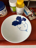 景德鎮（jdz）官方高溫釉下彩餐具手繪青花陶瓷飯碗散件家用盤(pán)子碗盤(pán)組合送禮 團圓圓-8英寸深盤(pán)（兩只裝） 曬單實(shí)拍圖