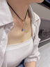 法蔻choker水晶頸鏈女項圈頸帶鎖骨鏈項鏈女生日禮物送女友送老婆 藍(lán)光 122 現(xiàn)貨 曬單實拍圖
