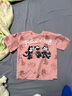 MiniPeace太平鳥童裝夏新男童短袖T恤F1CNE2B24 粉紅色 140cm 曬單實(shí)拍圖