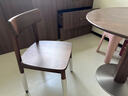 續寫(xiě)家具北歐餐椅黑胡桃全實(shí)木簡(jiǎn)約日式客廳靠背椅子家用椅子餐桌椅 格林椅1把 曬單實(shí)拍圖