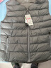 黑冰戶(hù)外輕暖舒適男款薄款600+蓬鵝絨羽絨馬甲 FDE8131 灰色 L 曬單實(shí)拍圖