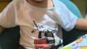 MQDMINI童裝兒童短袖T恤男童夏裝小童休閑上衣寶寶衣服 小挖機(jī)晨風(fēng)藍(lán) 110 曬單實(shí)拍圖