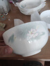 華光國瓷 骨瓷盤子 抗菌餐具碟盤筷勺 中式骨瓷家用餐具 春江水暖 湯碗 1個 8英寸 曬單實拍圖