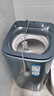 海爾（Haier）【迷你新品】5公斤小型迷你嬰兒兒童全自動(dòng)洗衣機母嬰快洗內衣洗家電國家補貼20% 5公斤松霜藍+電離除菌B378 迷你全自動(dòng)洗衣機 曬單實(shí)拍圖