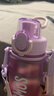 膳魔師（THERMOS）塑料杯Tritan隨行帶提手肩帶茶漏大容量男女士運動水杯TESD-700ml 粉紫漸變【附背帶+掛件】 曬單實拍圖
