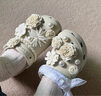 OLHN洞洞鞋適配crocs 卡駱馳配飾泡芙花束鞋扣高級感鞋花裝飾配件卡扣 珍珠古白花束 12個(gè)鞋扣不含鞋 曬單實(shí)拍圖