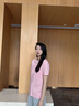 金利來(lái)【臺(tái)球運(yùn)動(dòng)系列】短袖T恤女斯諾克桌球中八三防抗菌圓領(lǐng)夏季新款 粉紅色-11 M 曬單實(shí)拍圖