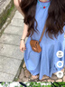 棉致法式藍(lán)色無袖背心連衣裙女夏季2025新款海邊高級感度假風(fēng)長裙子 248藍(lán)色【高品質(zhì)33.5】 XL 115-130斤 曬單實拍圖