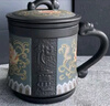 阿貍的愛紫砂泡茶杯茶水分離杯伴手禮商務(wù)禮品父親生日禮物男士送爸爸老公 藍如意紫砂杯【無茶罐】茶具高端 送老師長輩退休紀念品定制實用 曬單實拍圖