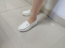 禮莎護士鞋女工作不累腳軟底氣墊防滑夏季涼鞋醫護專(zhuān)用舒適小白單鞋子 護士鞋【粉色小花款】防磨氣墊 36 碼 曬單實(shí)拍圖