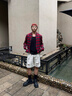 馬克華菲美式破洞牛仔短褲男2025夏季新款寬松外穿百搭休閑五分褲子男 曬單實(shí)拍圖