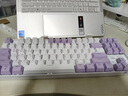 本手機(jī)械鍵盤女生粉色有線鍵盤無線藍(lán)牙三模高顏值Gasket軟彈結(jié)構(gòu)臺(tái)式筆記本平板電腦游戲打字辦公鍵盤 郁金香粉白（茶軸-混光）三模版+Gasket結(jié)構(gòu) 曬單實(shí)拍圖