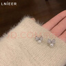 Lnieer999足銀蝴蝶結(jié)珍珠耳釘女精致高級(jí)感小眾設(shè)計(jì)銀耳飾氣質(zhì)銀耳環(huán) 蝴蝶結(jié)耳釘【999足銀】 曬單實(shí)拍圖