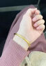 中金貓黃金手鐲足金古法傳承素圈手鐲黃金手飾送女友節日生日禮物 素圈半空心手鐲54圈口金重約10.1克 曬單實(shí)拍圖