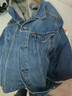 Levi's李維斯25年秋冬新款男士美式復古水洗做舊休閑牛仔夾克外套 淺藍 L 曬單實(shí)拍圖