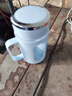 辦公室雙層玻璃水杯帶把手塑殼禮品水杯茶水分離花茶杯子 把手杯-黑色 500ml 曬單實(shí)拍圖