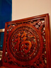 璽朝東陽(yáng)木雕掛件實(shí)木香樟木雕刻掛屏中式背景墻掛畫(huà)客廳玄關(guān)裝飾畫(huà) 五福臨門(mén) 正方形80cm 曬單實(shí)拍圖