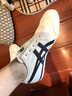 Onitsuka Tiger 鬼塚虎鞋復(fù)古男女同款情侶鞋輕便帆布鞋舒適休閑鞋一腳蹬鞋/系帶 1183A360-205 39.5 /6.5 曬單實拍圖