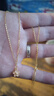 中國(guó)黃金（CHINA GOLD）桃花黃金項(xiàng)鏈女足金好運(yùn)吊墜七夕情人節(jié)禮物送女朋友老婆生日紀(jì)念 足金粉色小桃花吊墜【贈(zèng)S925鏈】+證書禮盒 曬單實(shí)拍圖