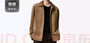 GXG男裝絨面質(zhì)感時(shí)尚夾克男外套24秋季新品 卡其色 M  曬單實(shí)拍圖
